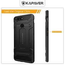 KAPAVER OnePlus 5T Case Premium Tough Rugged Solid Black Shock Proof Slim Armor Back Cover Case for One Plus 5T