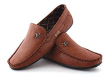 LeatherKraft Men's Loafers Brown Synthetic 10