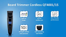 Philips Beard Trimmer Cordless for Men QT4001/15