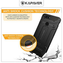 KAPAVER OnePlus 5T Case Premium Tough Rugged Solid Black Shock Proof Slim Armor Back Cover Case for One Plus 5T