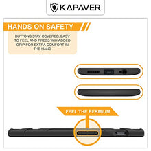 KAPAVER OnePlus 5T Case Premium Tough Rugged Solid Black Shock Proof Slim Armor Back Cover Case for One Plus 5T
