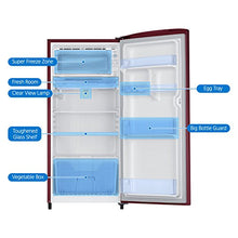 Samsung 192 L 2 Star Direct Cool Single Door Refrigerator (RR19M2712RJ/RR19M1712RJ, Royal Tendril Red)