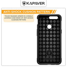 KAPAVER OnePlus 5T Case Premium Tough Rugged Solid Black Shock Proof Slim Armor Back Cover Case for One Plus 5T